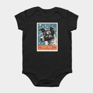 Laika Space Dog - Vintage Soviet Russia USSR Baby Bodysuit